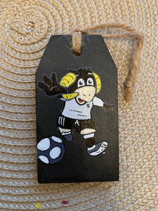 Hanging Slate Ram (in Derby County colours)