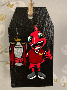 Champions Hanging Slate Liver Bird (Celebrating Liverpool FC being 2019/20 Champions)