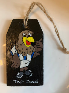 Hanging Slate Bird (West Brom Colours)