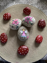 Load image into Gallery viewer, Hand painted Fairy garden rock set
